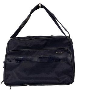 DELSEY Black Laptop Briefcase Bag Messenger Work Travel Black Shoulder Strap 16"